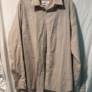 Calvin Klein Beige Button-Up Shirt